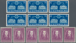 Luxemburg: 1940/1971, Accumulation Of Part Or Complete Year Sets On Hundreds Of Stockcards Incl. Man - Sonstige & Ohne Zuordnung