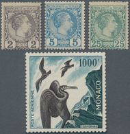 Monaco: 1885-1955: Group Of More Than 50 Stamps, From 1st Issue (mint And Used) To 1955 'Cormorant' - Gebruikt