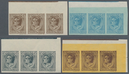 Monaco: 1924/1933, Coat Of Arms And Prince Louis II. 16 Different Values 1c. Grey To 50c. Brown-lila - Gebraucht