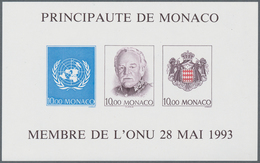 Monaco: 1938/1994, Accumulation With 453 MINIATURE SHEETS Incl. A Nice Part IMPERFORATE And SPECIAL - Gebruikt