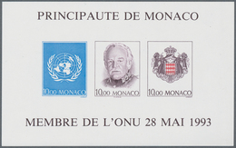 Monaco: 1938/1994, Accumulation With 453 MINIATURE SHEETS Incl. A Nice Part IMPERFORATE And SPECIAL - Gebraucht