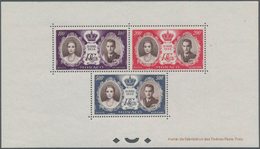 Monaco: 1956, Royal Wedding Of Prince Rainier III. And Grace Kelly Set Of Three Airmail Stamps In A - Usados