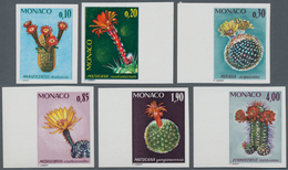 Monaco: 1974, Definitive Issue ‚Scarce Plants From Botanic Garden‘ Complete Set Of Six In A Lot With - Gebruikt