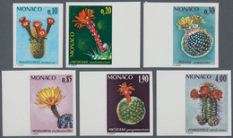 Monaco: 1974, Definitive Issue ‚Scarce Plants From Botanic Garden‘ Complete Set Of Six In A Lot With - Usados