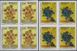 Monaco: 1978, International Competition For Flower-making In Monte Carlo Set Of Two 1.00fr. ‚Sunflow - Usados