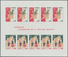Monaco: 1981, Europa-Cept, Souvenir Sheet IMPERFORATE, 100 Pieces Unmounted Mint. Maury 1307A Nd (10 - Gebruikt