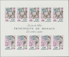 Monaco: 1982/1989, Accumulation With 233 IMPERFORATE Europa-CEPT Miniature Sheets In Five Different - Gebruikt