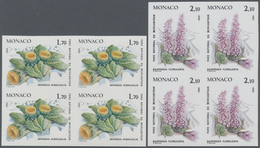 Monaco: 1985, Scarce Plants From Mercantour National Park Complete Set Of Six In A Lot With 78 IMPER - Gebruikt