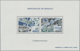 Monaco: 1991, Monaco, Europa-Cept (European Space Programs), Bloc Speciaux, 50 Pieces Unmounted Mint - Usados