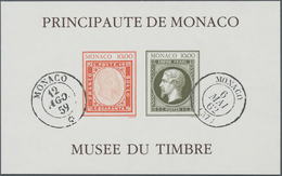 Monaco: 1992, Museum For Philately In Monaco In A Lot With 20 IMPERFORATE Miniature Sheets, Mint Nev - Gebraucht