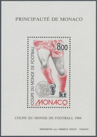 Monaco: 1994, Football World Championship USA In A Lot With 35 Perforated Special Miniature Sheets, - Oblitérés