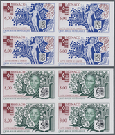 Monaco: 1994, Red Cross ‚Fight Against Cancer And Aids‘ In A Lot With 95 IMPERFORATE Sets Mostly In - Used Stamps