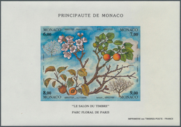 Monaco: 1994, The Four Seasons(Fruits), Souvenir Sheet IMPERFORATE, 100 Pieces Unmounted Mint. Maury - Usados