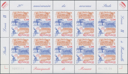 Monaco: 2004, 0.50 € Stadium Louis II., 770 Complete Sheets With 7.700 Stamps Mint Never Hinged. Mic - Gebraucht