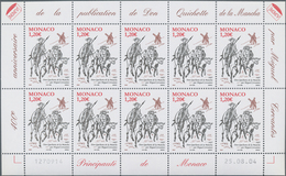 Monaco: 2004, 1.20 € Don Quichotte, 770 Complete Sheets With 7.700 Stamps Mint Never Hinged. Michel - Usados