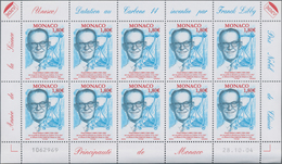 Monaco: 2004, 1.80 € W. Libby, 770 Complete Sheets With 7.700 Stamps Mint Never Hinged. Michel No. 2 - Used Stamps