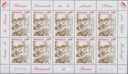 Monaco: 2005, 1.22, 1.98, 3.80 €, Year Of Science, 770 Complete Sheets Per Issue With 7.700 Sets Min - Gebraucht