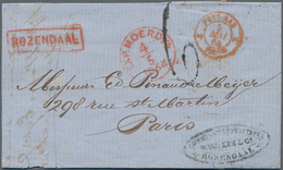 Niederlande: 1864/1934, Lot Of 17 Entires, Mainly Sent To Foreign Destinations, Also Postage Dues On - Autres & Non Classés
