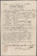 Österreich - Vorphilatelie: 1704/1843, Partie Von Fünf Besseren Dokumenten: 1712 Unterschrift Kaiser - ...-1850 Préphilatélie