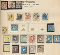 Österreich: 1850 - 1980. Schaubek Vordruckalbum Mit Gewachsenener Sammlung, Startend Mit Jeweils Meh - Collections