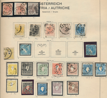 Österreich: 1850 - 1980. Schaubek Vordruckalbum Mit Gewachsenener Sammlung, Startend Mit Jeweils Meh - Colecciones