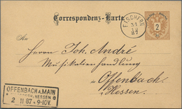 Österreich: 1857/1891, Lot Von Elf Briefen Und Karten, Dabei Zierstempel "Elbogen", Fingerhutstempel - Collections