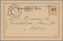 Österreich: 1880/1932, Interessanter Posten Von, Lt. Angabe, 148 Ganzsachen, Teils Mt Interessanten - Collezioni