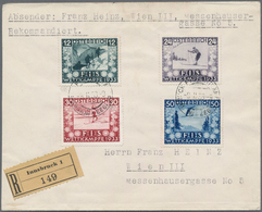 Österreich: 1922/1955, Lot Von 16 Besseren Briefen Und Karten, Dabei Gute Flugpost Mit U.a. Brief 13 - Sammlungen