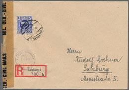 Österreich: 1945, Gemeinschaftsausgabe "Posthorn", 60 Gr., 1 Sch., 2 Sch. Und 5 Sch. Je Auf Philatel - Colecciones