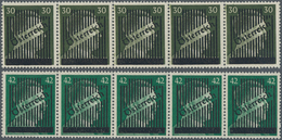 Österreich: 1945, III. Wiener Aushilfsausgabe Bestand In Type I (zwei Druckgänge) Mit 30 Pf. Grünoli - Colecciones