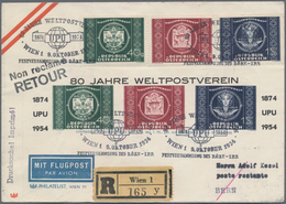 Österreich: 1945/1976, Partie Von 55 Meist Besseren Briefen, Karten Und Ganzsachen, Dabei Insbesonde - Colecciones