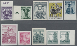 Österreich: 1949/1963, Lot Von Zehn Ungezähnten Werten: MiNr. 912 U, 913 U, 926 U, 978 U, 1038 U, 10 - Sammlungen
