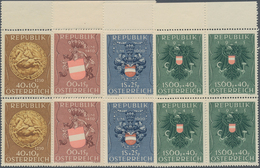 Österreich: 1949, Heimkehrer Bestand Von 200 Kompletten Sätzen Dabei Auch Etliche Viererblocks Etc., - Collections