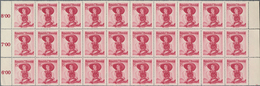 Österreich: 1950, Freimarken Trachten, 1 Sch. Rot, Der Spitzenwert Der Serie Per 80mal In Einheiten - Sammlungen