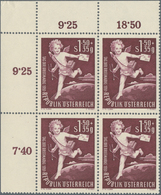 Österreich: 1952, Tag Der Briefmarke 1,50 S.+35 Gr. Braunkarmin (Amor Mit Weltkugel) Bestand Von 155 - Collections