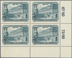 Österreich: 1953, Linzer Landestheater 1,50 S. Schwarzgrün Bestand Von 220 Marken Dabei Auch Etliche - Colecciones
