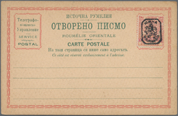 Ostrumelien - Ganzsachen: 1880/85 18 Unused Postal Stationery Postcards, Besides Also Double Cards, - Rumelia Orientale