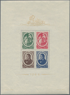 Portugal: 1944, 200th Birthday Of Avelar Brotero INVESTMENT LOT With 75 Miniature Sheets, Mint Never - Otros & Sin Clasificación