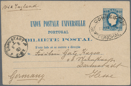 Portugal - Ganzsachen: 1878/1887 (ca.), POSTAL CARDS LUIS I. (King's Head Facing Left), Collection/a - Postal Stationery