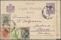 Rumänien - Ganzsachen: 1874/1958 Small Accumulation Of About 180 Unused And Used Postal Stationery C - Interi Postali