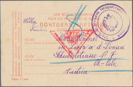 Russland: 1915/17 Ca. 35 POW-Cards From Different Camps, Mostly From Siberia And Far East, All Censo - Briefe U. Dokumente