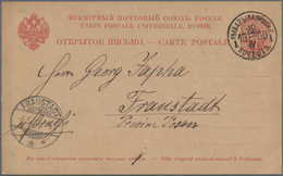 Russland - Ganzsachen: 1875/1916 (ca.) Holding Of Ca. 140 Mostly Used Postal Stationery Postcards, E - Ganzsachen