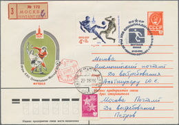 Russland - Ganzsachen: 1977/80 Ca. 1.125 Unused/CTO/used Pictured Postal Stationery Envelopes With A - Interi Postali
