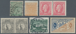 Schweden: 1855/1940 (ca.), Duplicates On Stockcards With A Few Classic Stamps Incl. 1855 Coat Of Arm - Covers & Documents