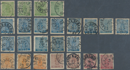 Schweden: 1858-1900's: Collection Of About 380 Stamps, Few Unused, Used Else, From 1858 Issue Includ - Covers & Documents