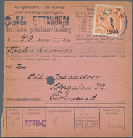 Schweden: 1944, Holding Of Apprx. 600 Money Orders, Showing Various Rates And Attractive Diversity O - Lettres & Documents