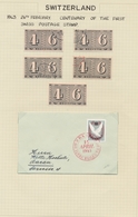Schweiz: 1862/1965, Gestempelte Und Ungebrauchte Sammlung Im Klemmbinder, Sauber Auf Individuell Ges - Verzamelingen