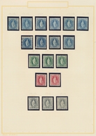 Schweiz: 1899/1904, Ungebrauchte Sammlung Der Ausgabe Stehende Helvetia (Mi.Nr. 67/70) Mit Allen Wer - Lotes/Colecciones
