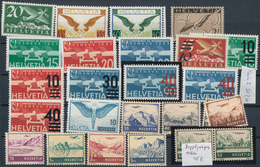 Schweiz: 1919/1981, Postfrische Sammlungspartie Von Flugpostmarken, Dabei Gute Ausgaben Der Frühen J - Sammlungen