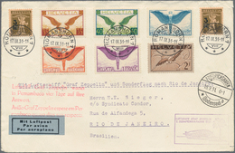 Schweiz: 1929/1931, Partie Von Zwei Zeppelinbelegen: Karte Fahrt Nach Dübendorf 1929 (Sieger 46) Und - Sammlungen